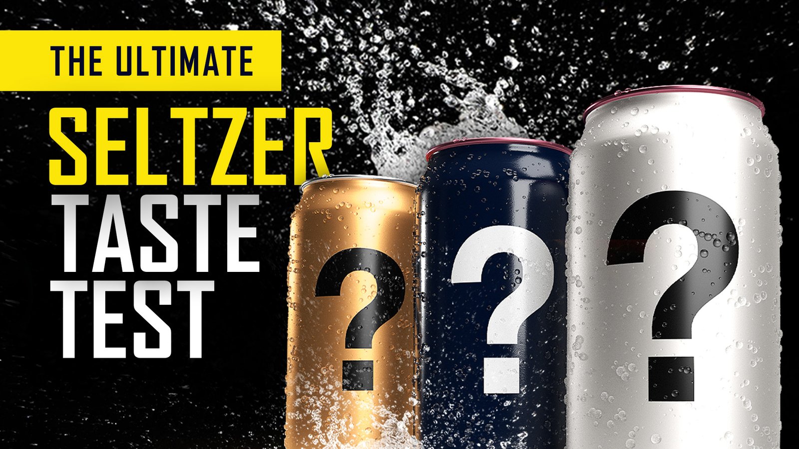 YouTube thumbnail seltzer taste test